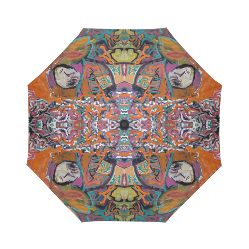 Wiggly One by Susan C Price Auto-Foldable Umbrella (Model U04)
