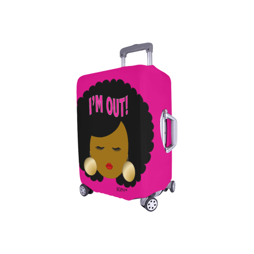 Afro Woman Luggage Cover Small Luggage Cover/Small 18"-21"