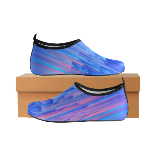 Rainbow waterfalls Kids' Slip-On Water Shoes (Model 056)