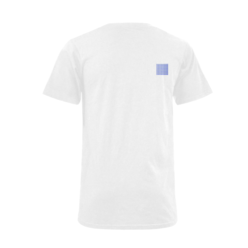 NUMBERS Collection Symbols Royal/White Men's V-Neck T-shirt  Big Size(USA Size) (Model T10)