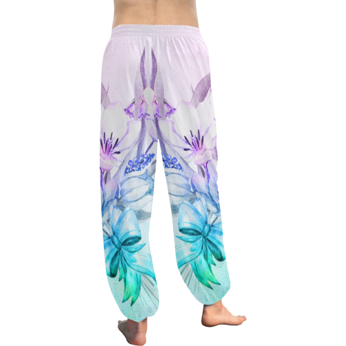 Wonderful flowers in soft watercolors Women's All Over Print Harem Pants (Model L18)