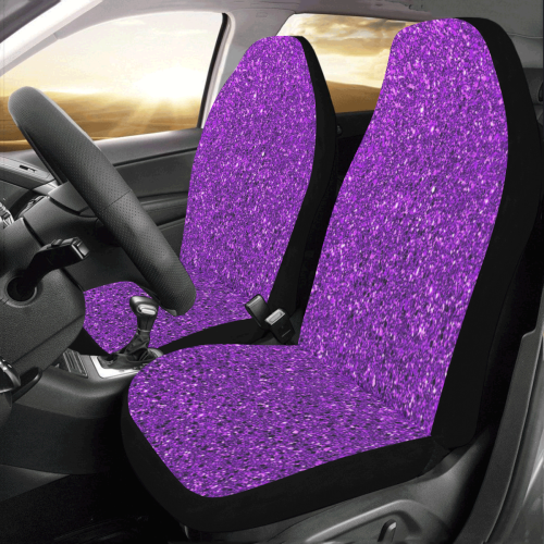 Purple Glitter Car Seat Covers (Set of 2)