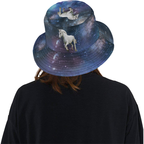 Unicorn and Space All Over Print Bucket Hat