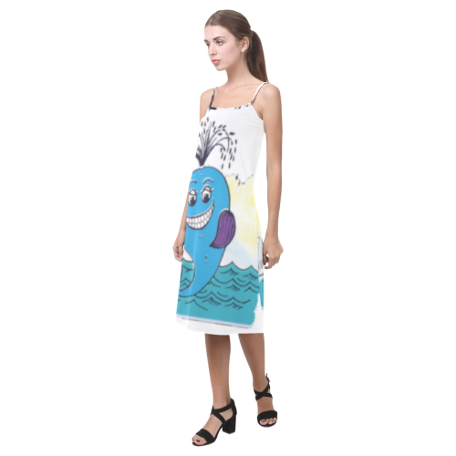 New Era fish Alcestis Slip Dress (Model D05)