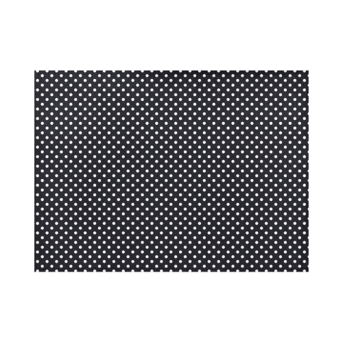 Black polka dots Placemat 14’’ x 19’’ (Set of 6)