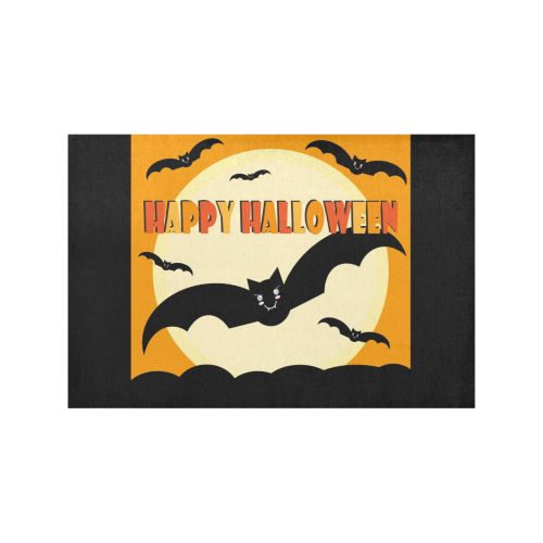 Happy Halloween Flying Bats Placemat 12’’ x 18’’ (Set of 6)