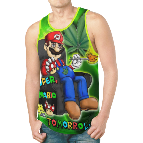 Weed - Mario New All Over Print Tank Top for Men (Model T46)