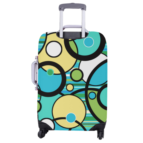 Luggage Cover Circle Print Luggage Cover/Large 26"-28"