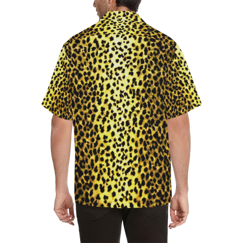 LEOPARD faux fur animal print 1 Hawaiian Shirt (Model T58)