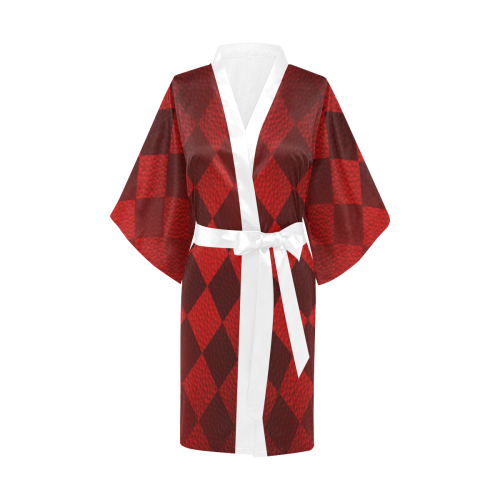 Christmas Red Square Kimono Robe