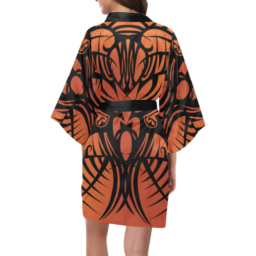 Orange Tribal Kimono Robe Kimono Robe