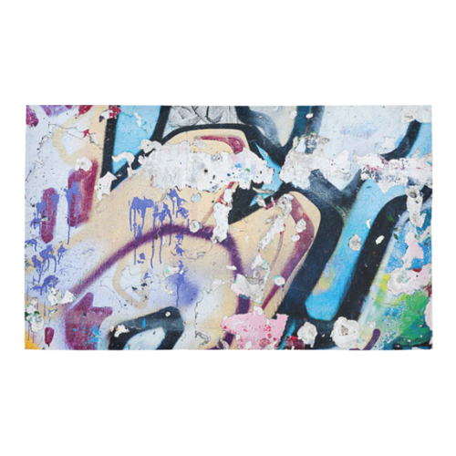 graffiti Multi colored Doormat 30 x 18 Azalea Doormat 30" x 18" (Sponge Material)