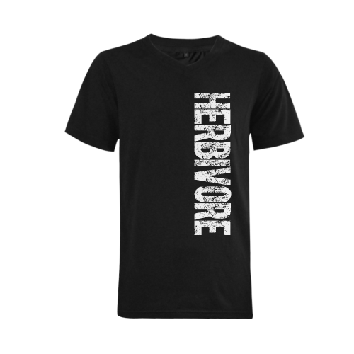 Herbivore (vegan) Men's V-Neck T-shirt (USA Size) (Model T10)