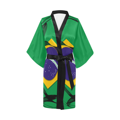 The Flag of Brazil Kimono Robe