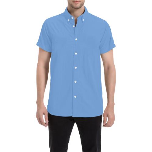Little Boy Blue Men's All Over Print Short Sleeve Shirt (Model T53)