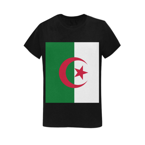 Algeria Flag Women's T-Shirt in USA Size (Two Sides Printing)