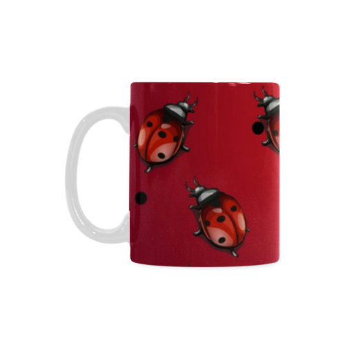 Red Ladybugs White Mug(11OZ)