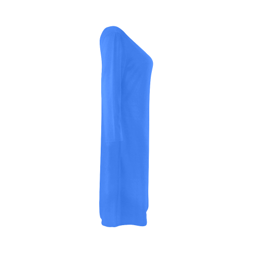 color deep electric blue Bateau A-Line Skirt (D21)