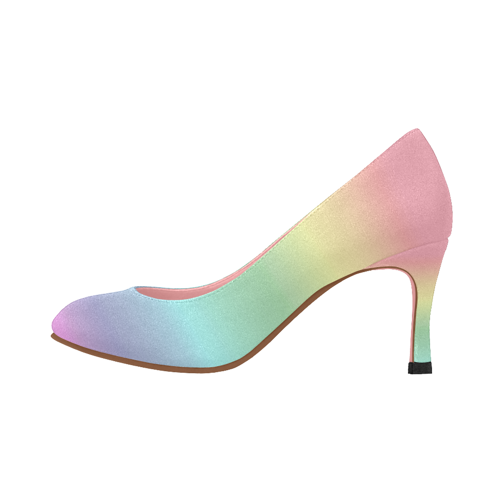 pastel rainbow heels
