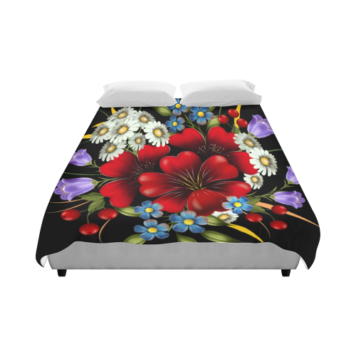 Bouquet Of Flowers Duvet Cover 86"x70" ( All-over-print)