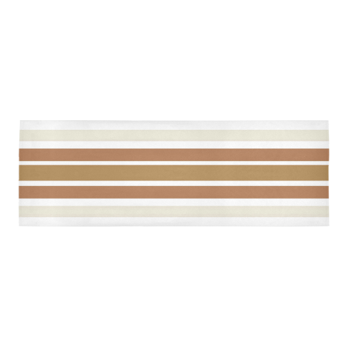Gold Sienna Stripes Area Rug 9'6''x3'3''