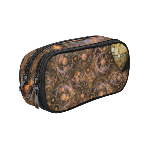 Steampunk Heart Pencil Pouch/Large (Model 1680)