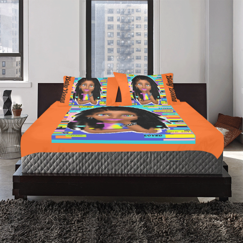 kindle 2 Bedset orange 3-Piece Bedding Set
