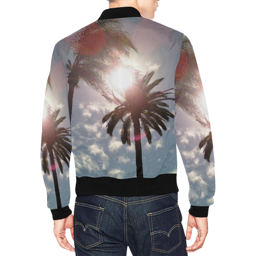 Sun In Your Palms All Over Print Bomber Jacket for Men/Large Size (Model H19)