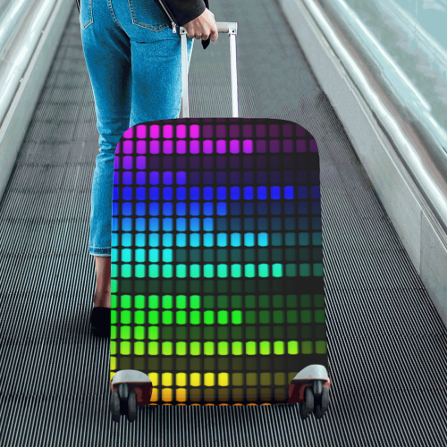 rainbow equalizer Luggage Cover/Large 26"-28"
