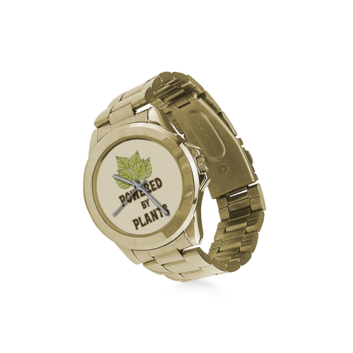 Powered by Plants (vegan) Custom Gilt Watch(Model 101)