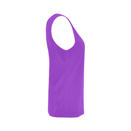 color dark orchid All Over Print Tank Top for Women (Model T43)