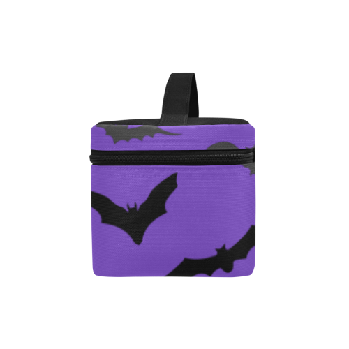 Bats HALLOWEEN Pattern PURPLE Cosmetic Bag/Large (Model 1658)