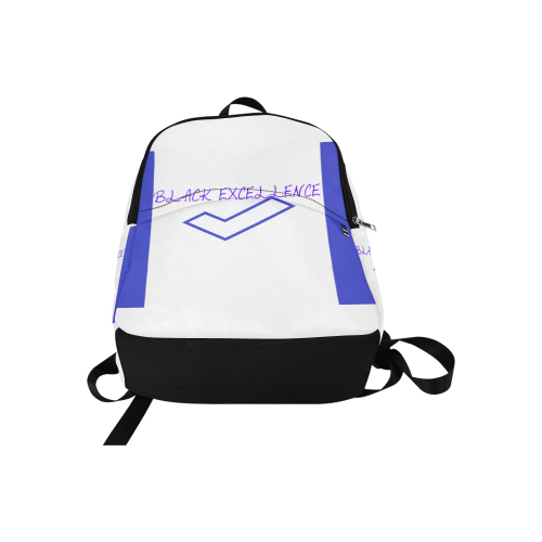 Black Excellence Blue and White Bag 1 Fabric Backpack for Adult (Model 1659)