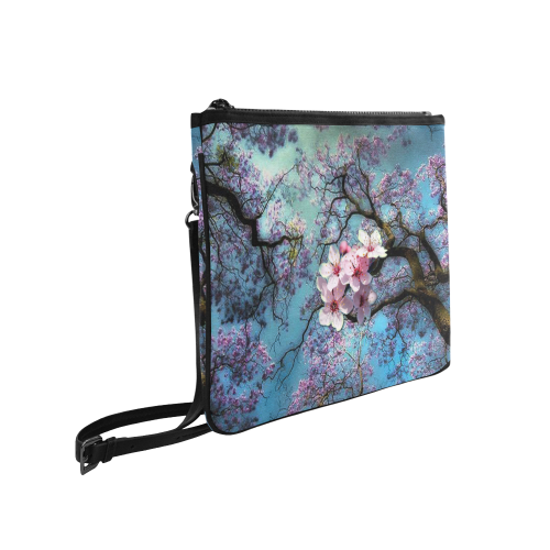 Cherry Blossoms Slim Clutch Bag (Model 1668)