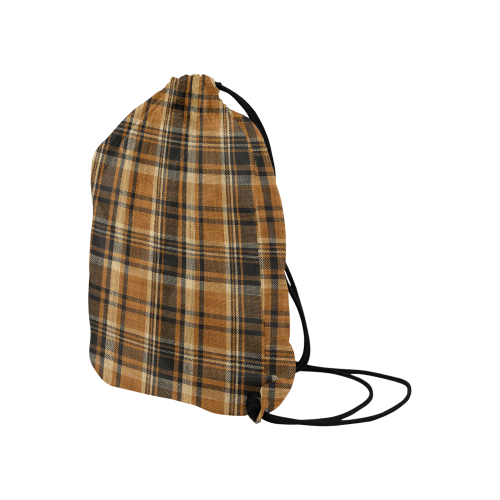 TARTAN DESIGN Large Drawstring Bag Model 1604 (Twin Sides)  16.5"(W) * 19.3"(H)