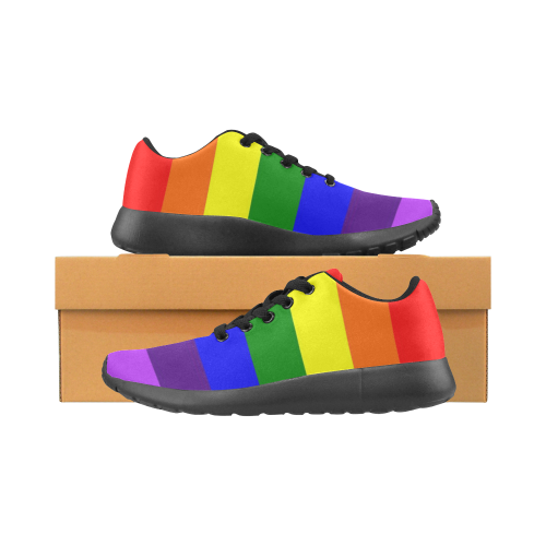 Rainbow Flag (Gay Pride - LGBTQIA+) Men’s Running Shoes (Model 020)