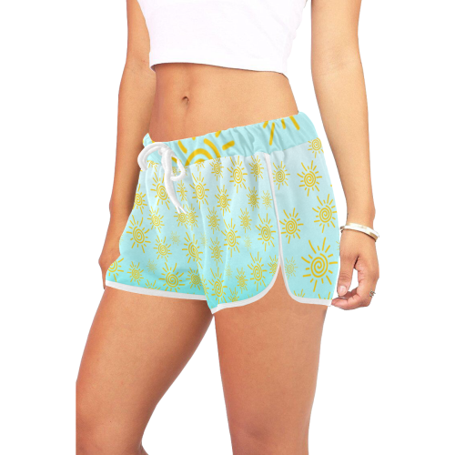 Sun Women's All Over Print Relaxed Shorts (Model L19)