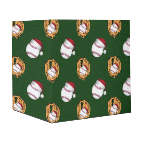 Christmas Baseball and Glove Sports Green Gift Wrapping Paper 58"x 23" (1 Roll)