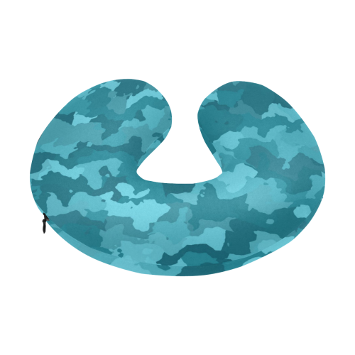 camouflage teal U-Shape Travel Pillow