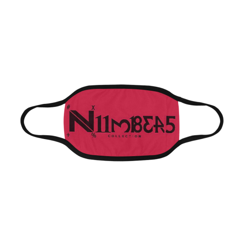 NUMBERS Collection Ruby Red/Black Mouth Mask