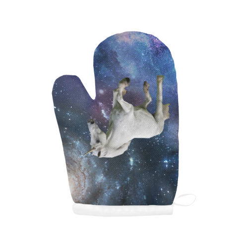 Unicorn and Space Oven Mitt (Two Pieces)