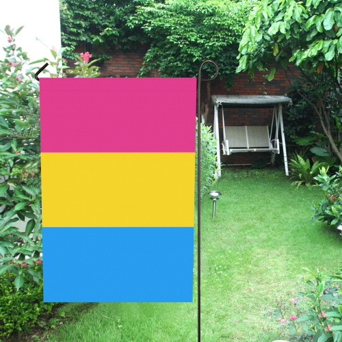 Pansexual Flag Garden Flag 12‘’x18‘’（Without Flagpole）