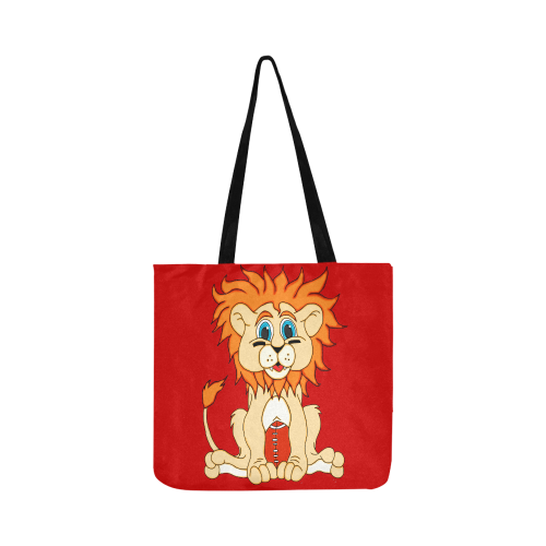Football Lion Red Reusable Shopping Bag Model 1660 (Two sides)