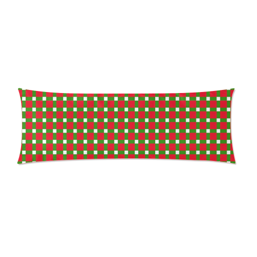Christmas Plaid 2 Custom Zippered Pillow Case 21"x60"(Two Sides)