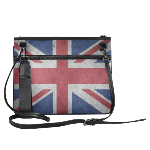 United Kingdom Union Jack Flag - Grunge 1 Slim Clutch Bag (Model 1668)