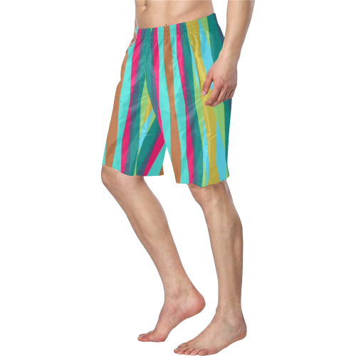 random colors 2 Men's Swim Trunk (Model L21)