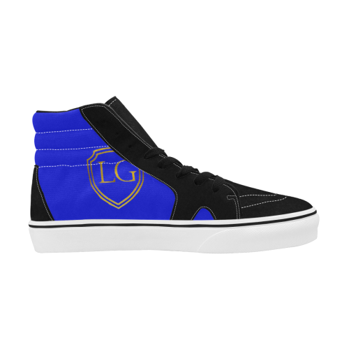 LG only logo Men's High Top Skateboarding Shoes (Model E001-1)