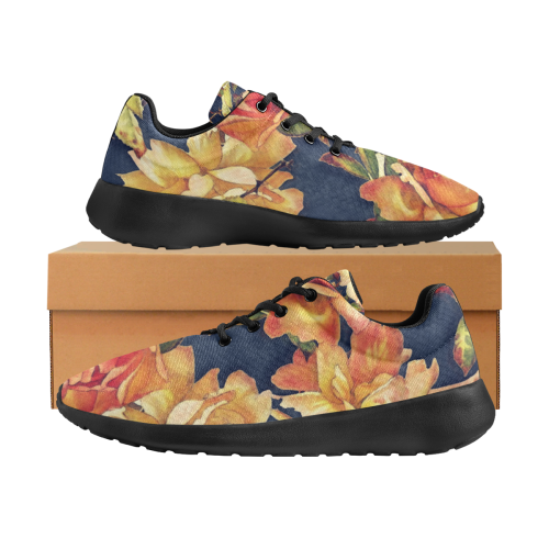 flowers #flowers #pattern #flora Women's Athletic Shoes (Model 0200)