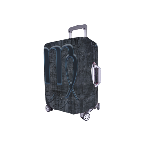 Astrology Zodiac Sign Virgo in Grunge Style Luggage Cover/Small 18"-21"