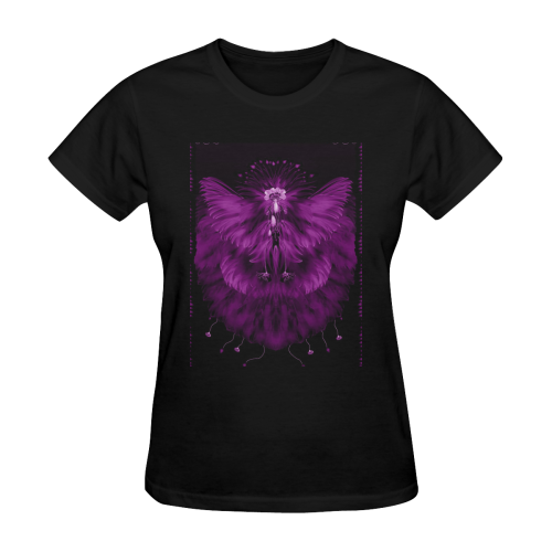 feathers2-10 Women's T-Shirt in USA Size (Two Sides Printing)